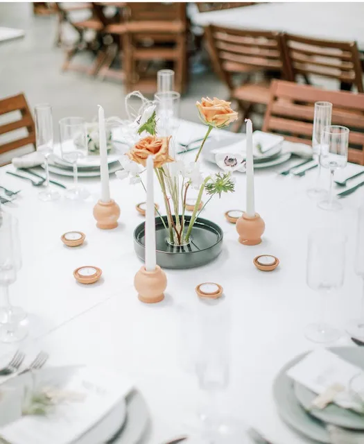 Terracotta Candlestick Holders