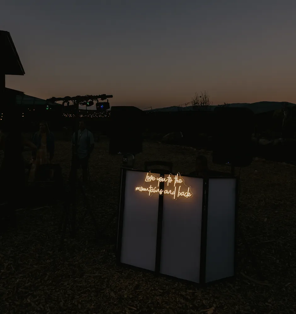 Love You to the Mountains & Back Sign