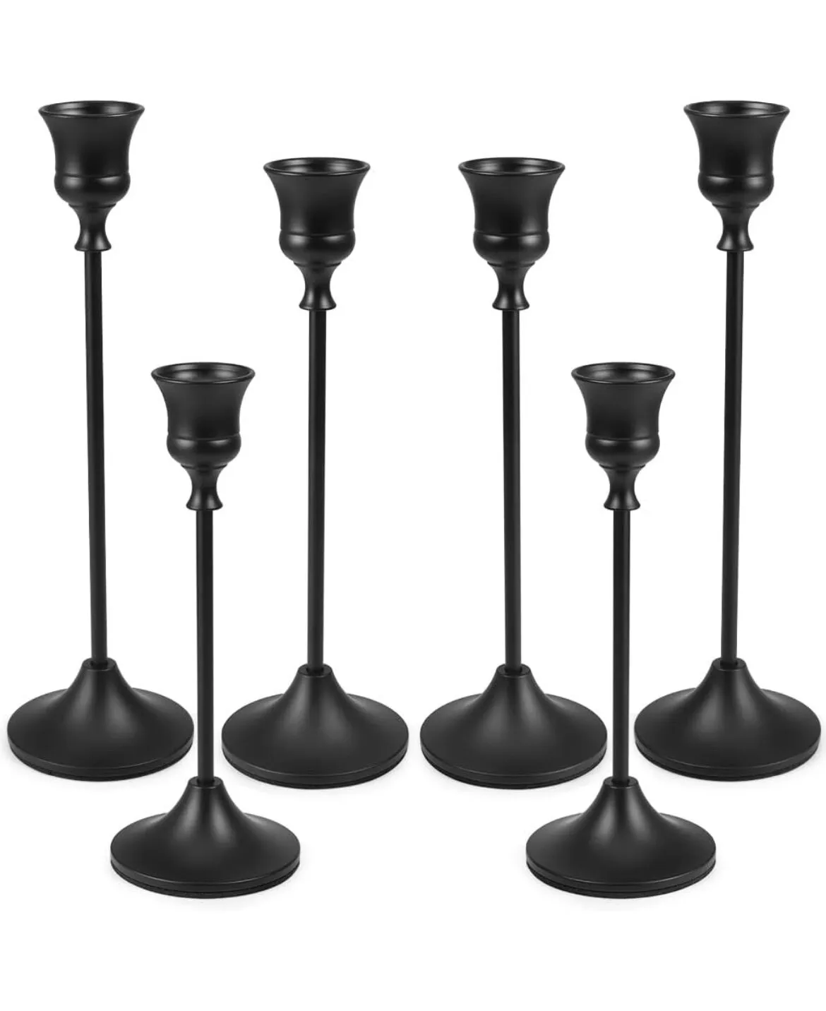 Taper Candlestick Holders - Black