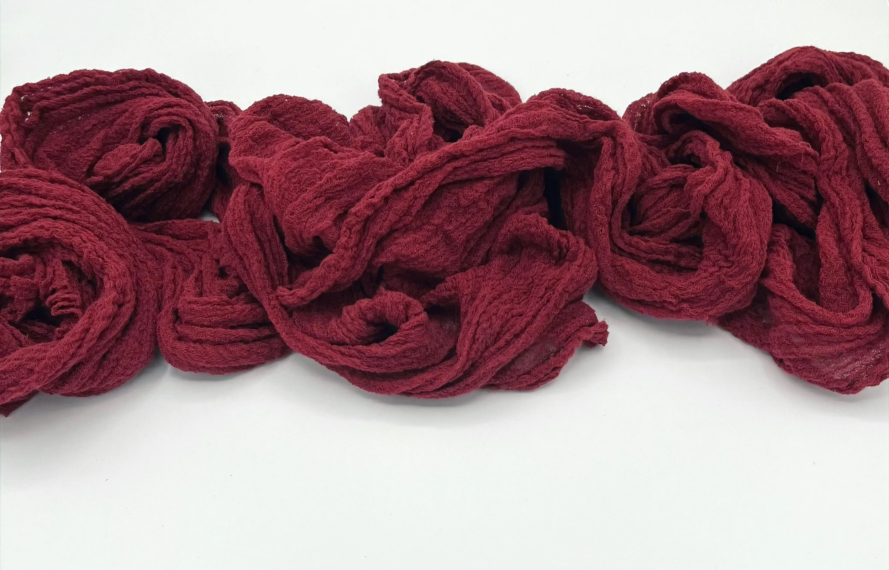 Red Wine Cheesecloth Runners-12 ft