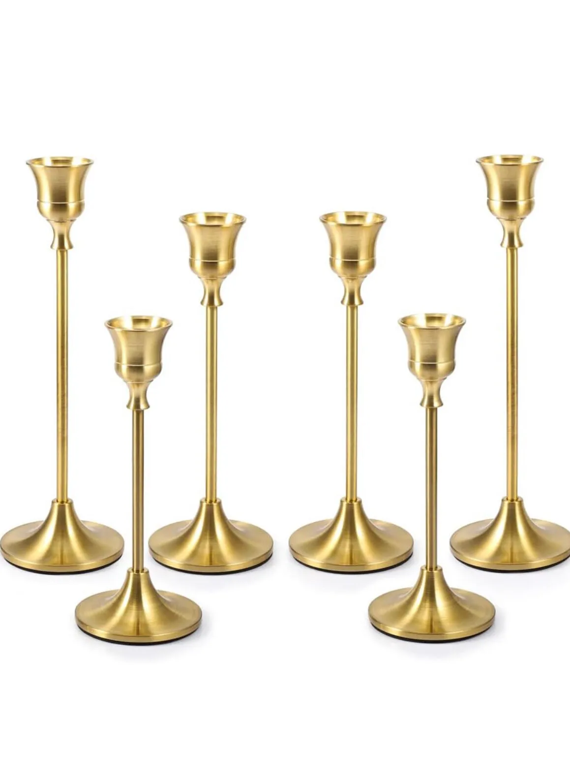 Taper Candlestick Holders - Gold