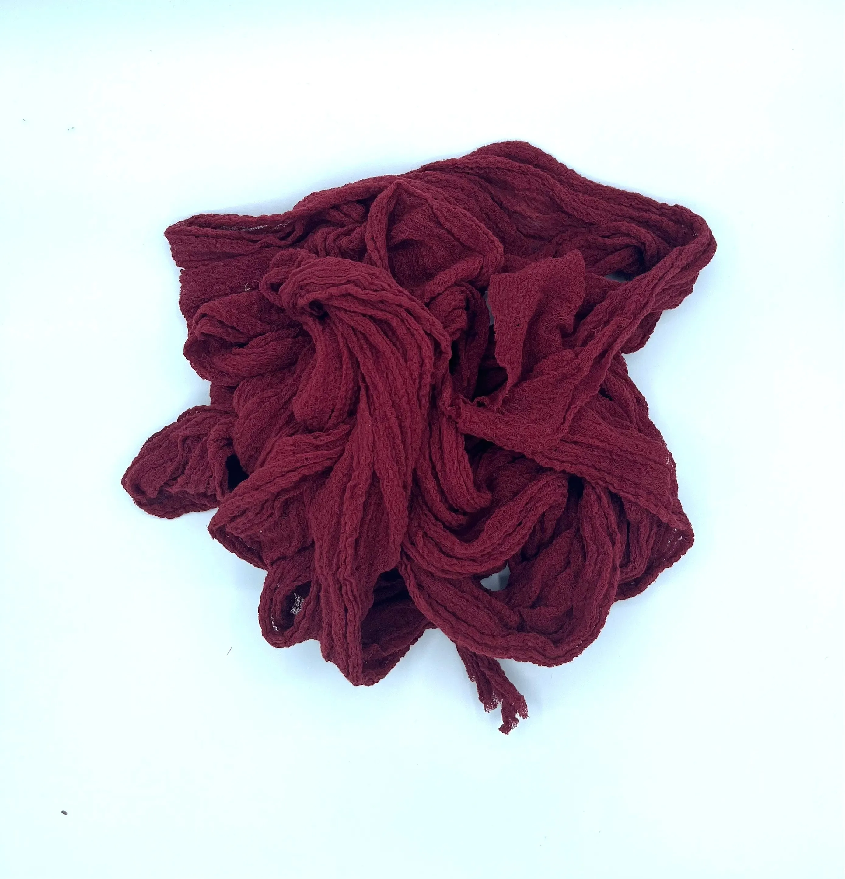 Red Wine Cheesecloth Runners-12 ft