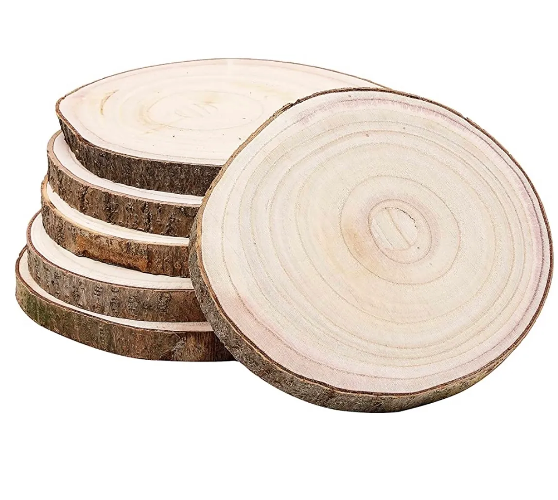 Wood Round Slices - 9-10"