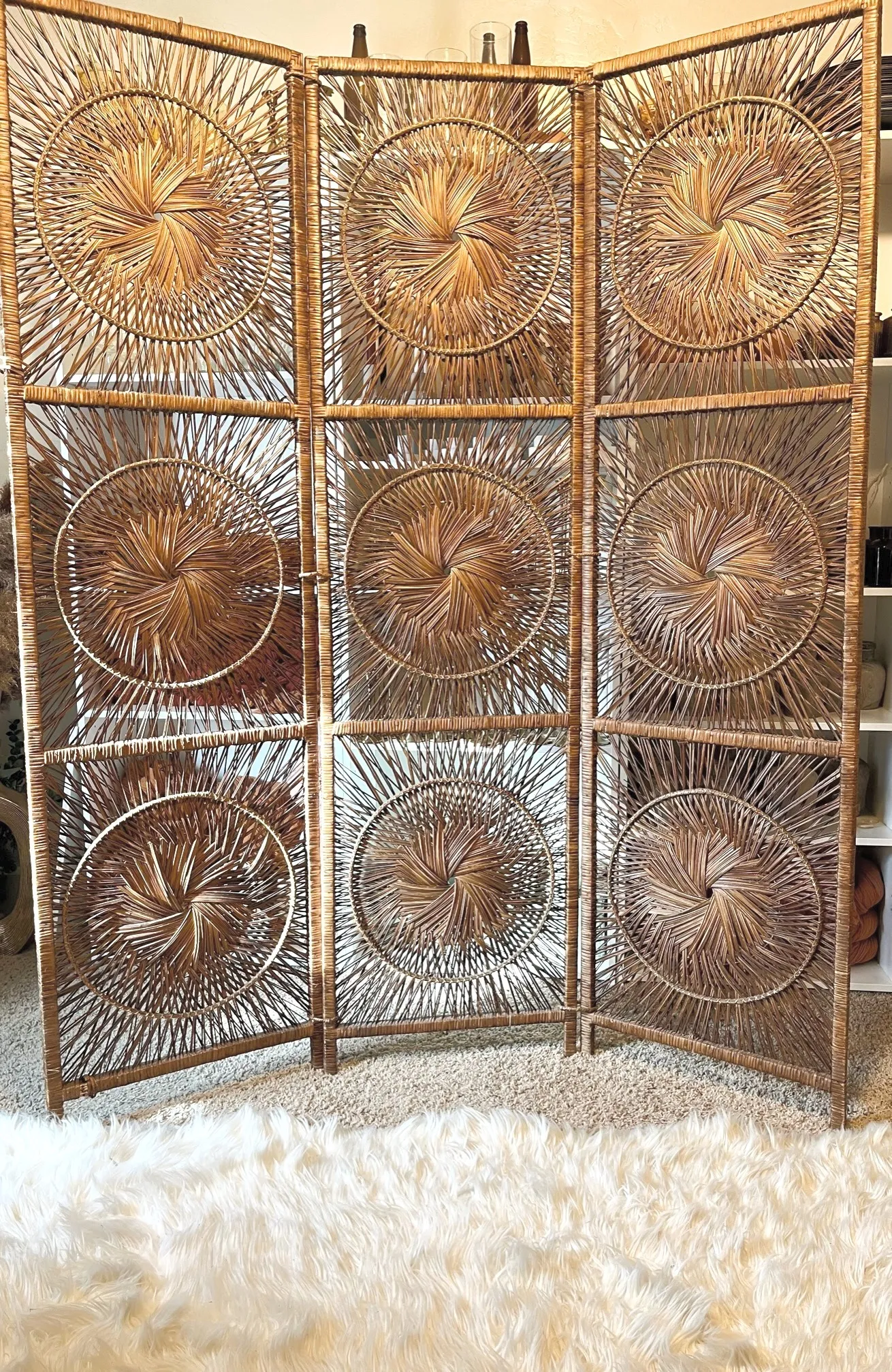 Sunburst Wicker Backdrop