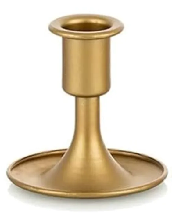 Gold Tapered Candle Holders - 3in