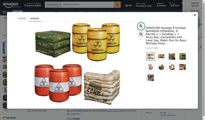 Battlefield Inflatable Set (8 pieces)