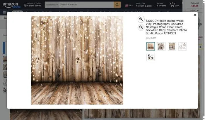 Backdrop — Rustic Wood (8x8ft)