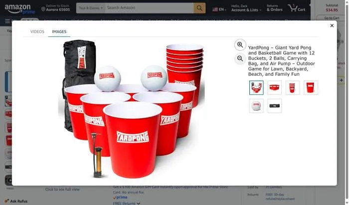 Giant Yard Pong + Basketball