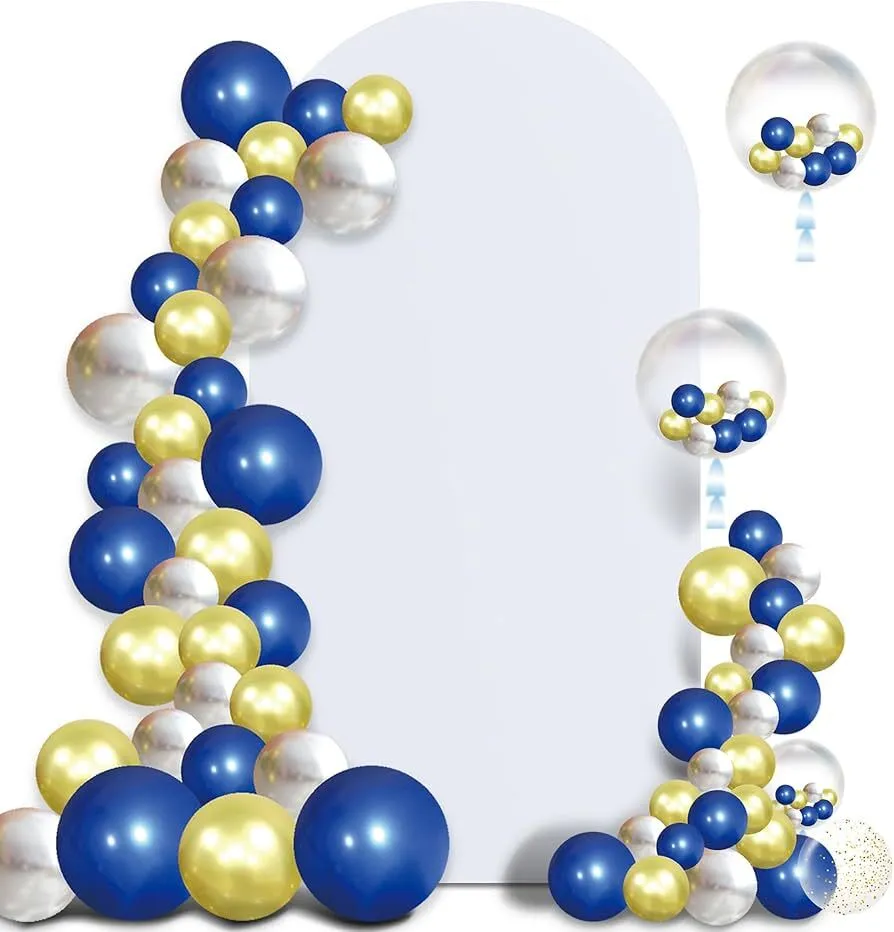 White Spandex Arch Cover – 6.6FT, Stretchy Elastic Fabric