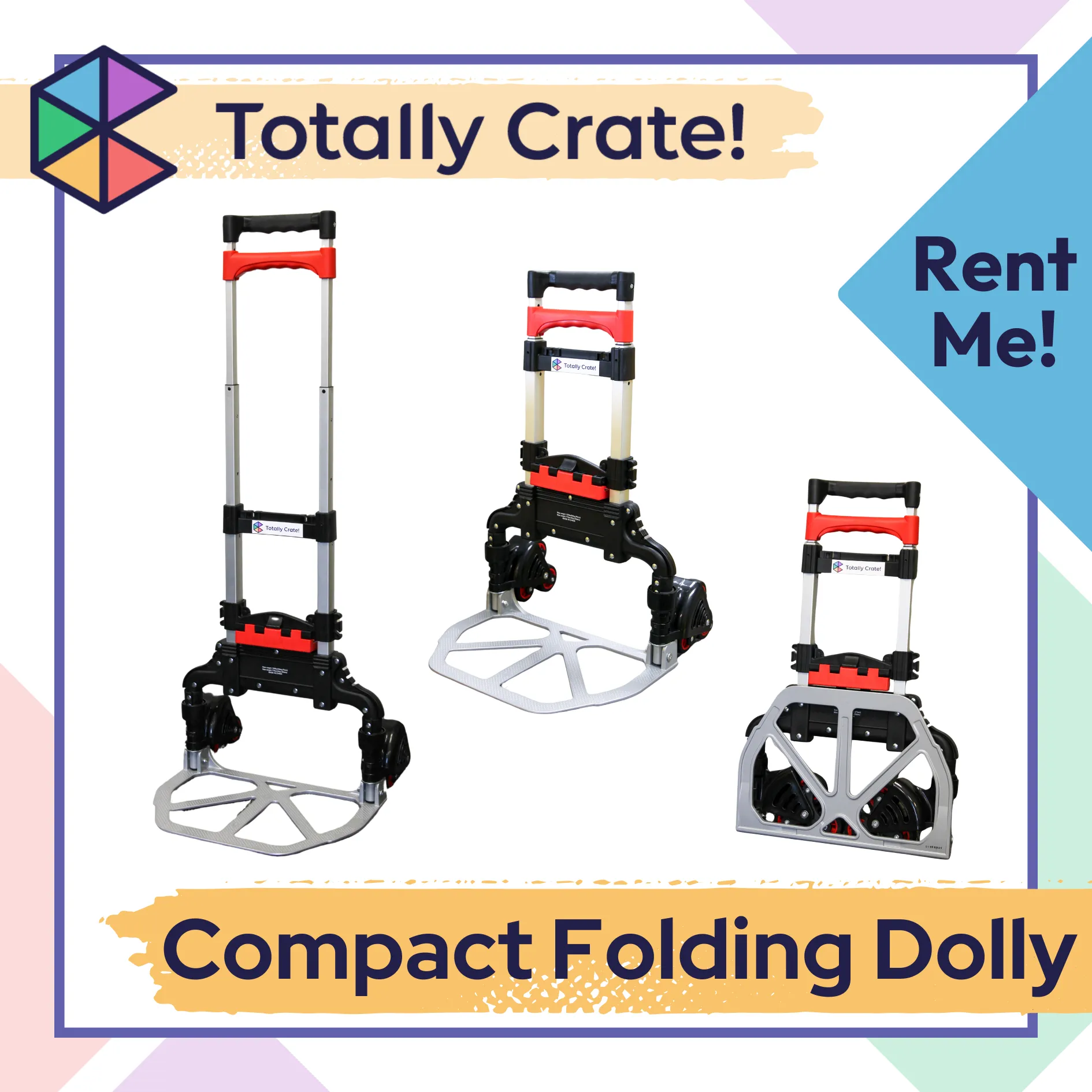 Compact Folding Dolly for Rent
