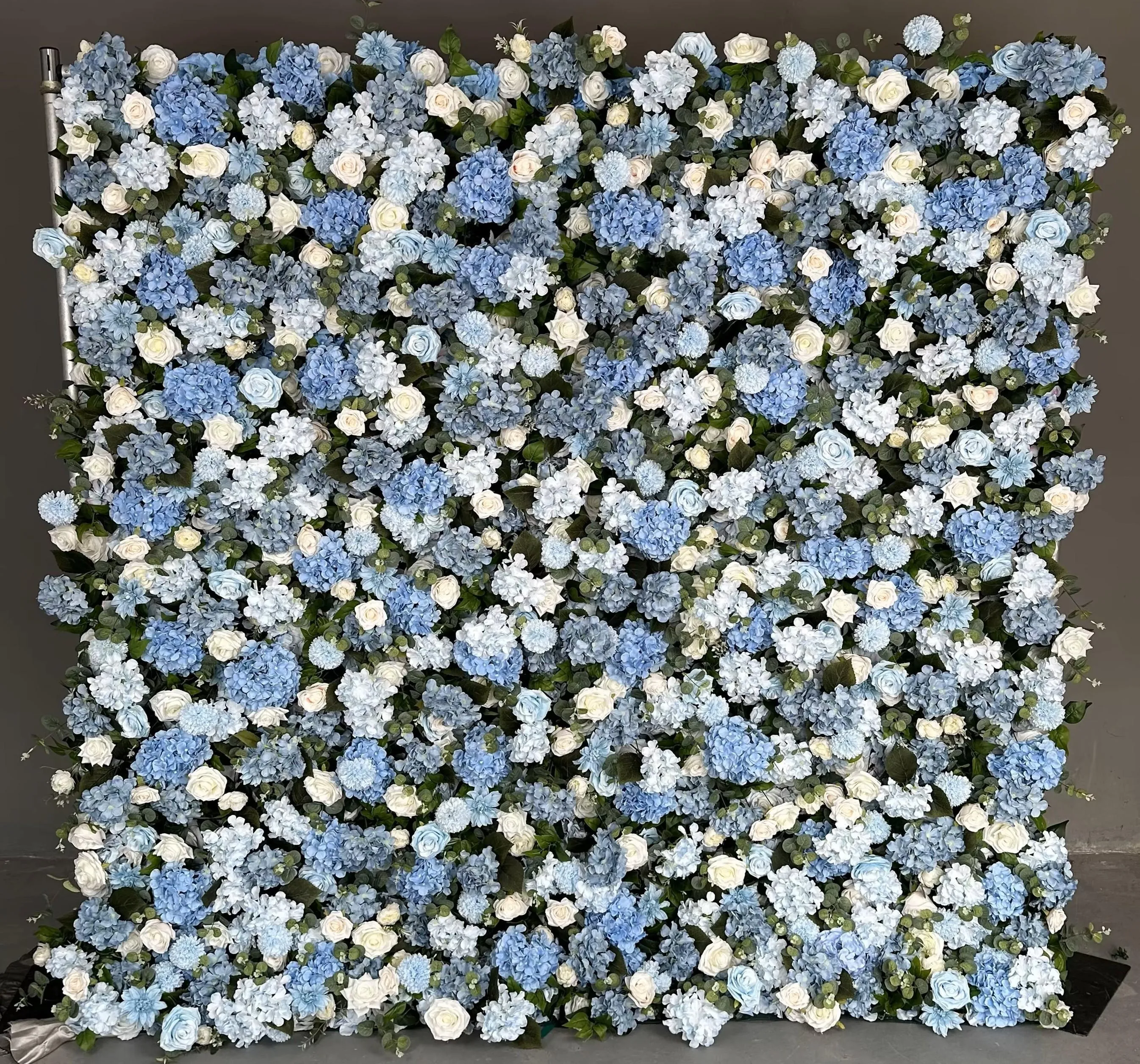 Blue Flower Backdrop Rental