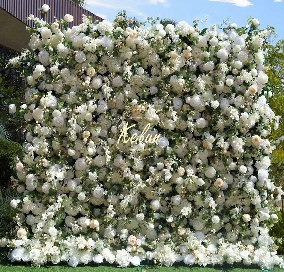 White Flower Backdrop Rental