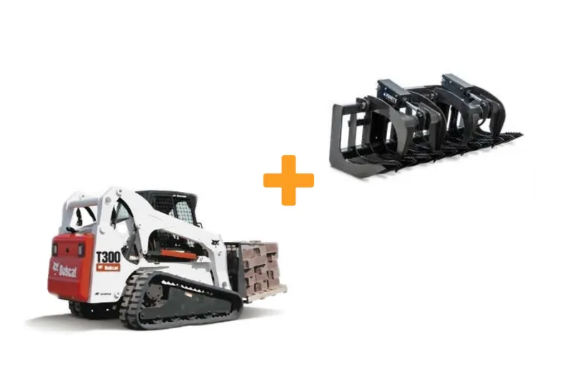 Track Loader & Root Grapple Bucket Bundle