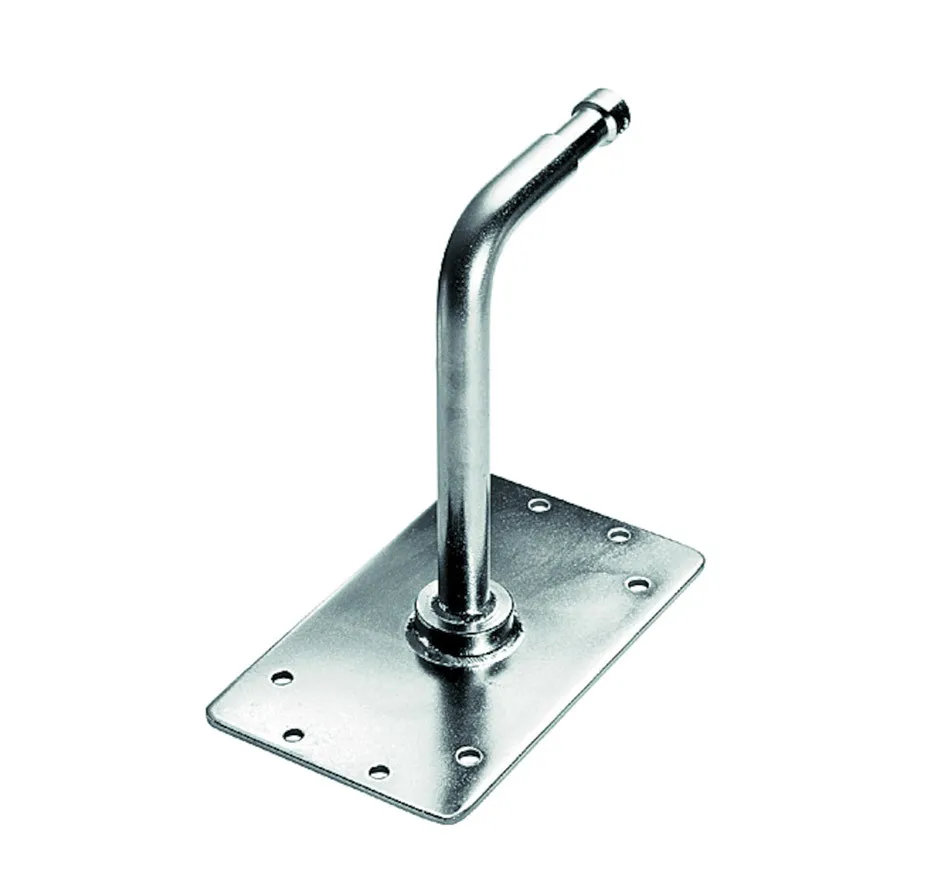 Impact Wall Plate 90 Degree Baby Pin 6” (Silver)