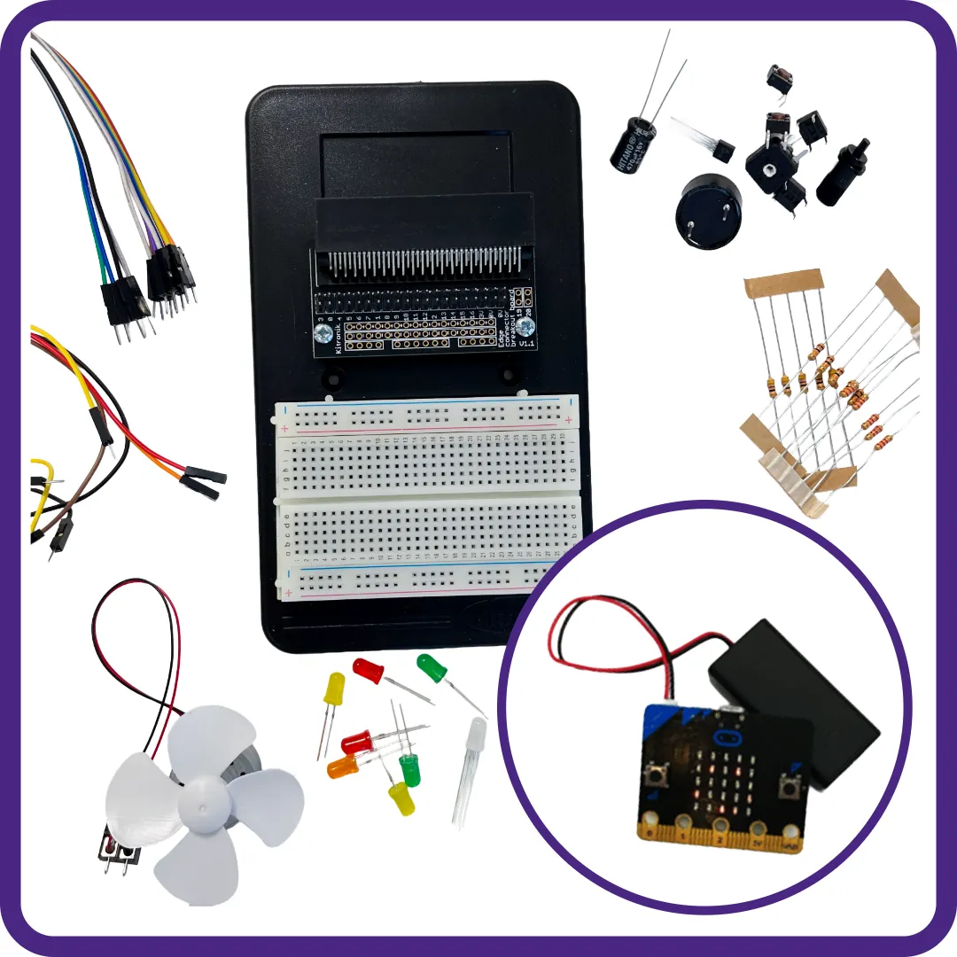 Inventor's kit-lisäosa Micro:bitille