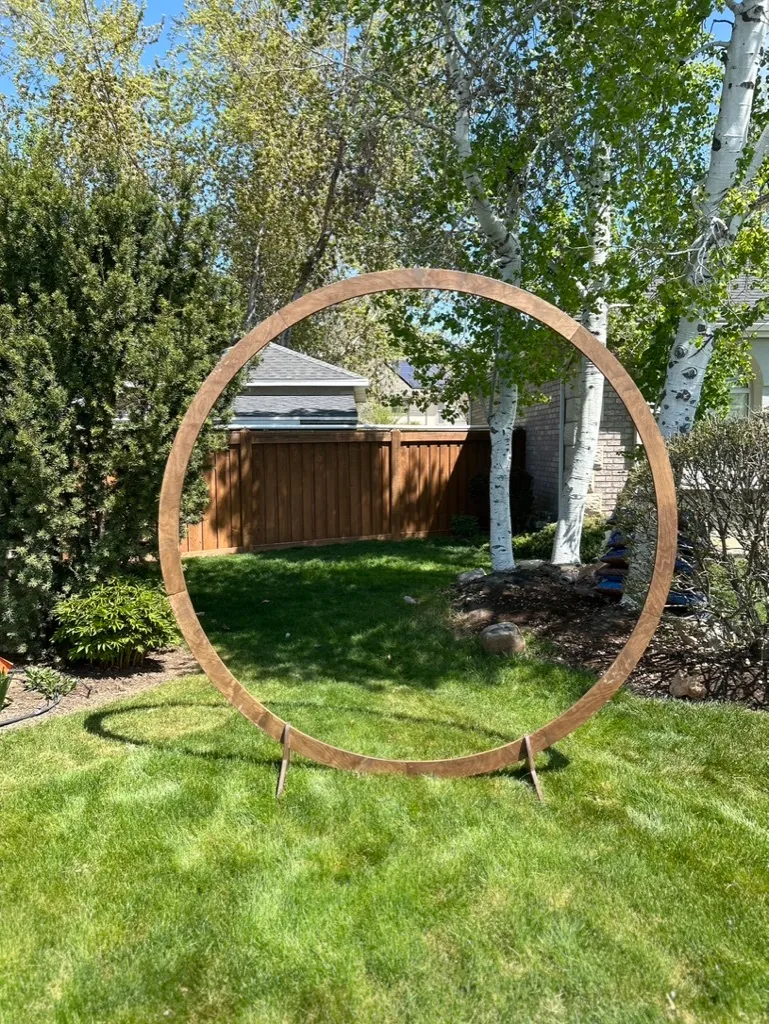 Wood Circle Arch