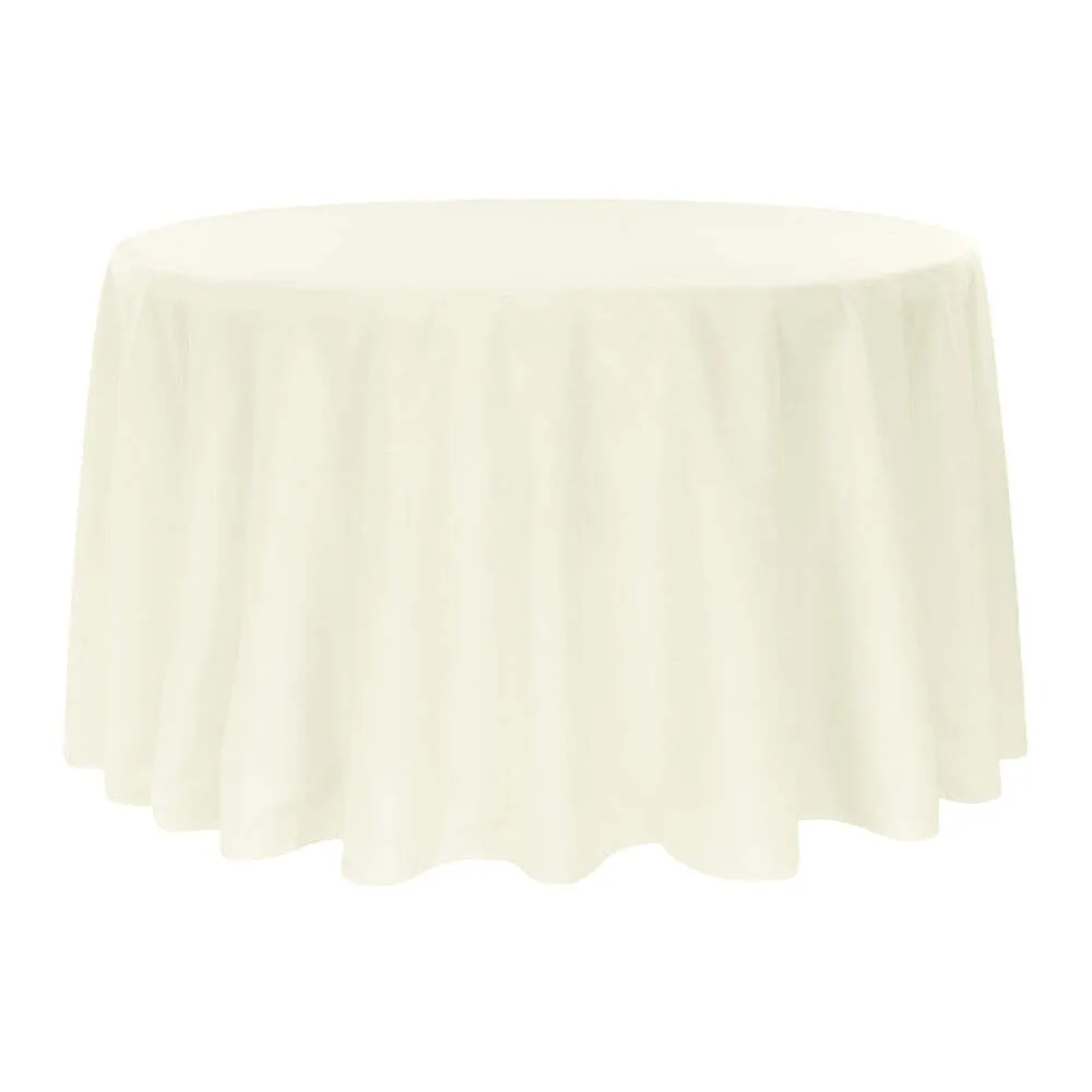 ivory 108" round linen