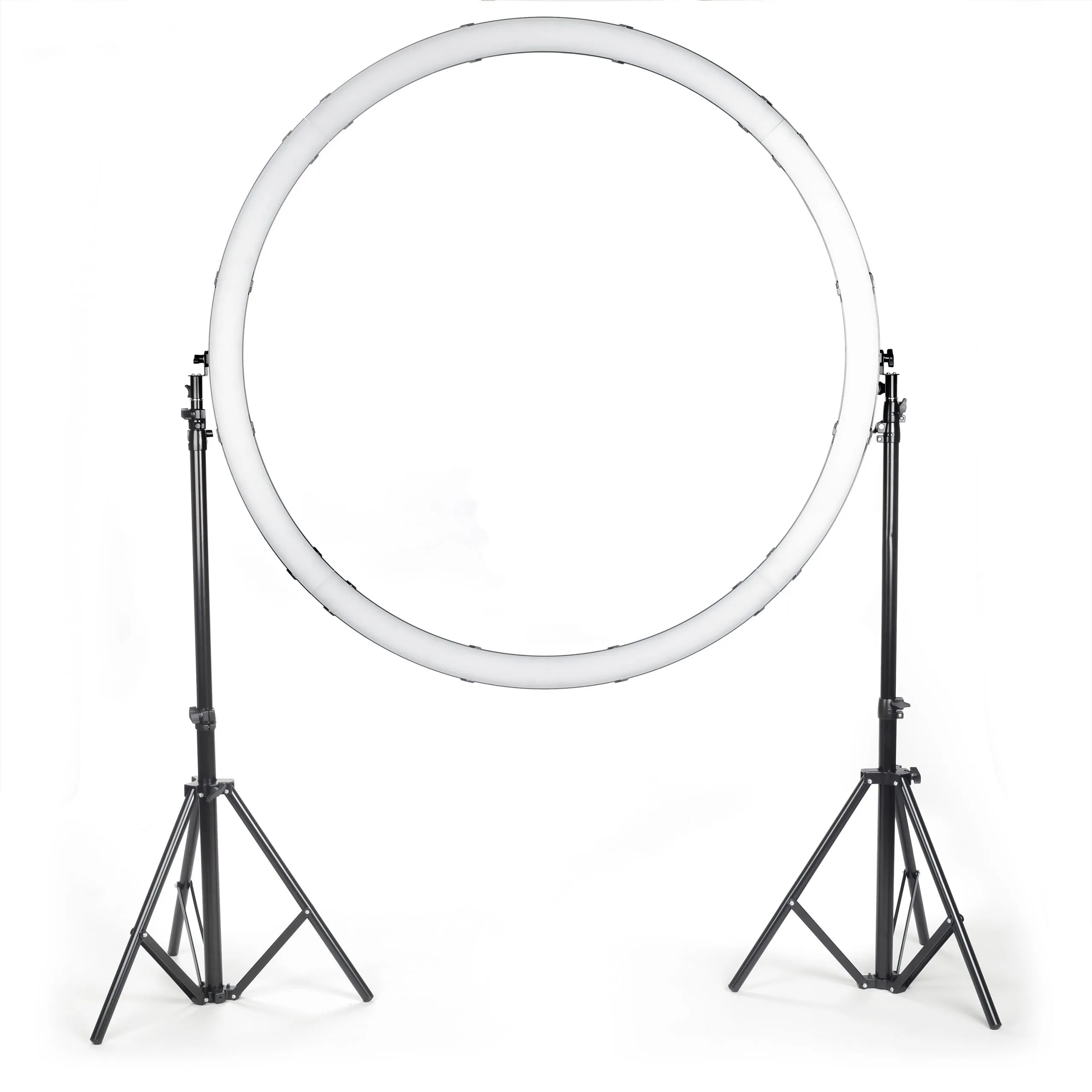 LED Lighting - Smith-Victor Saturn Pro Bi-Color LED Ring Light System with Stands (48")