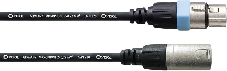Câble XLR Professionnel Cordial 20 mètres