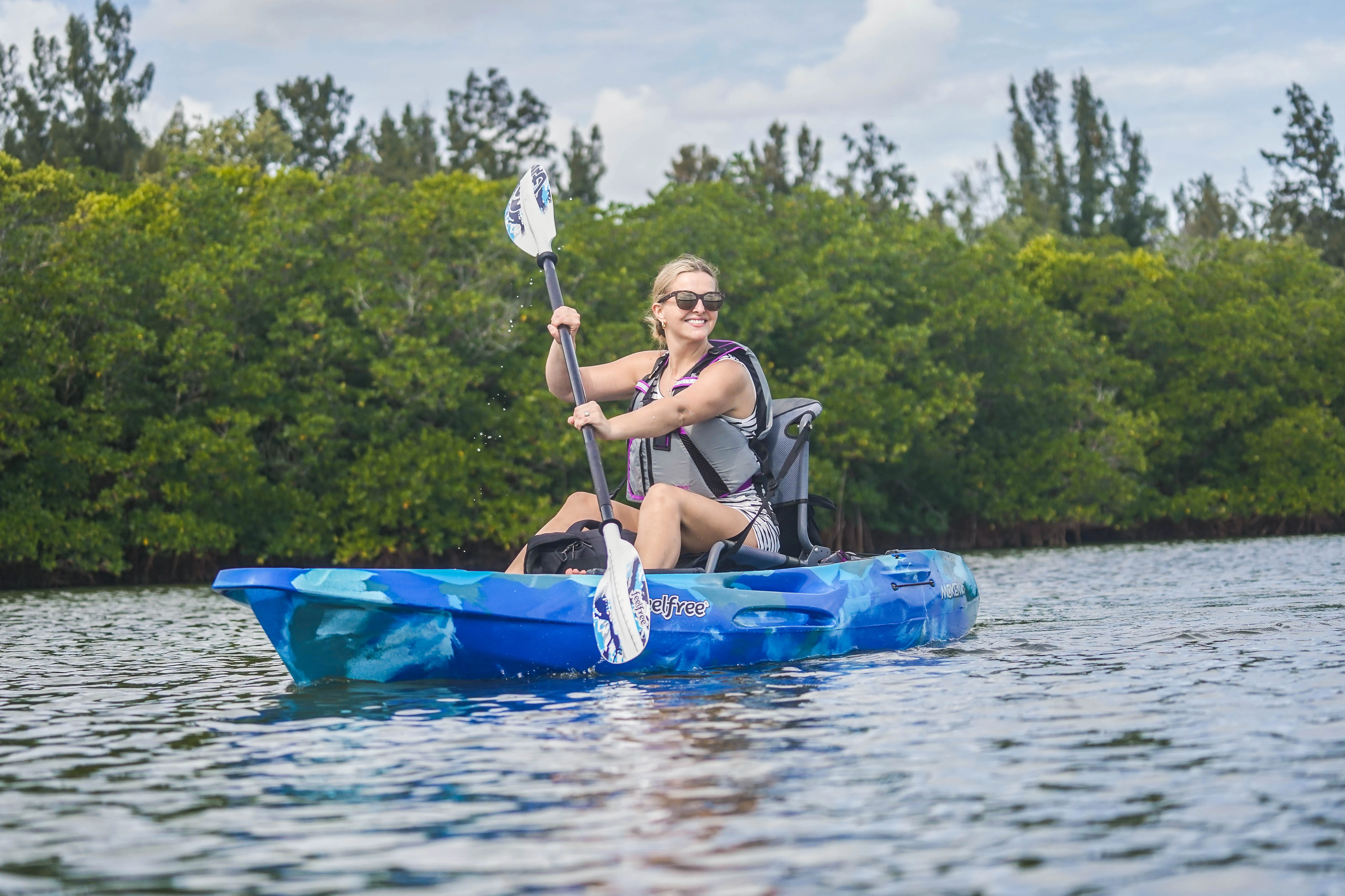 Single Kayak + PFD + Paddle