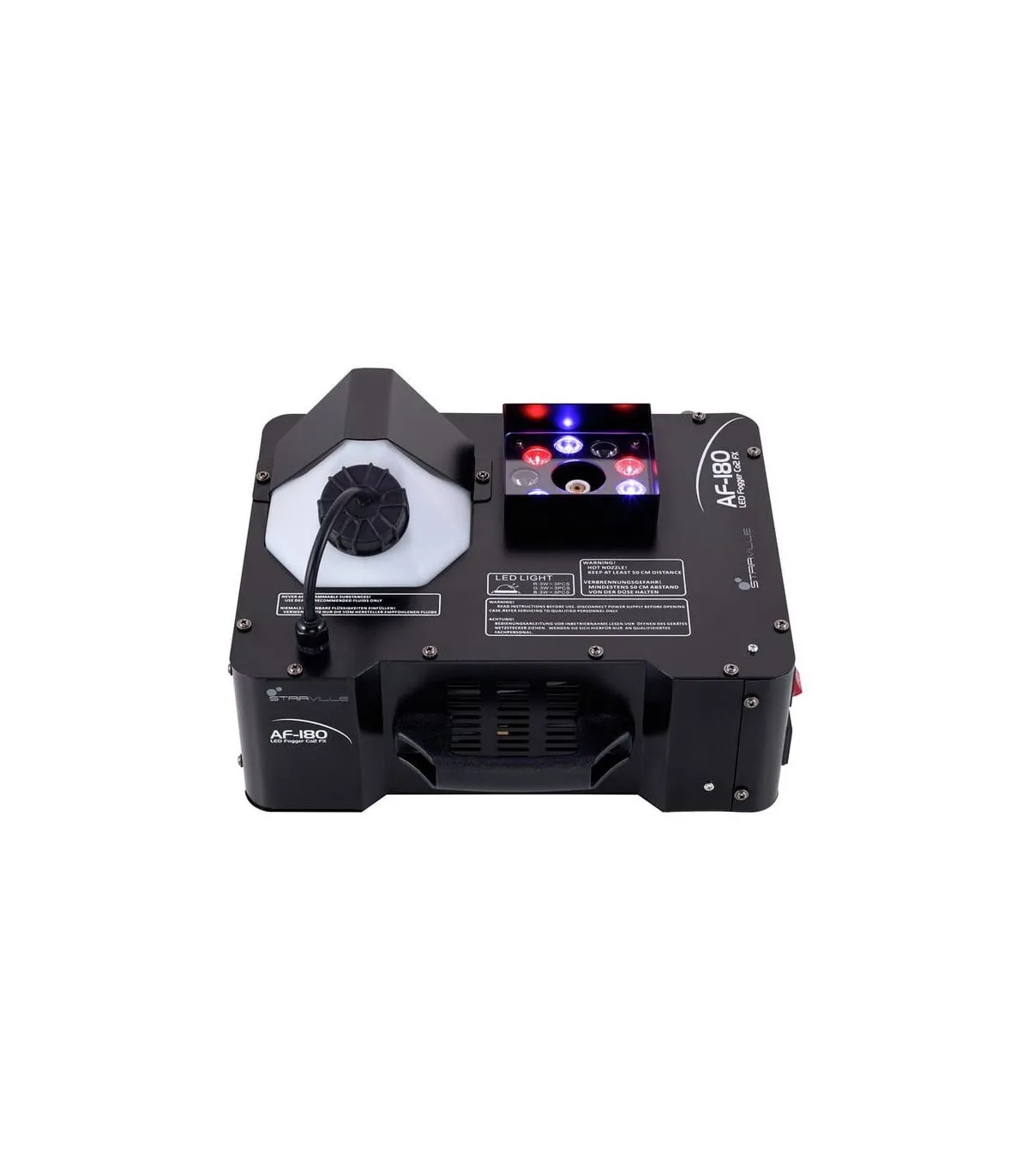 Vertical fog machine