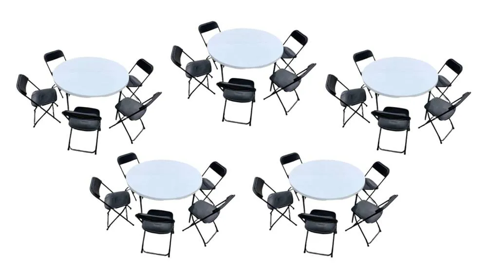 Round Table/Chairs for 24