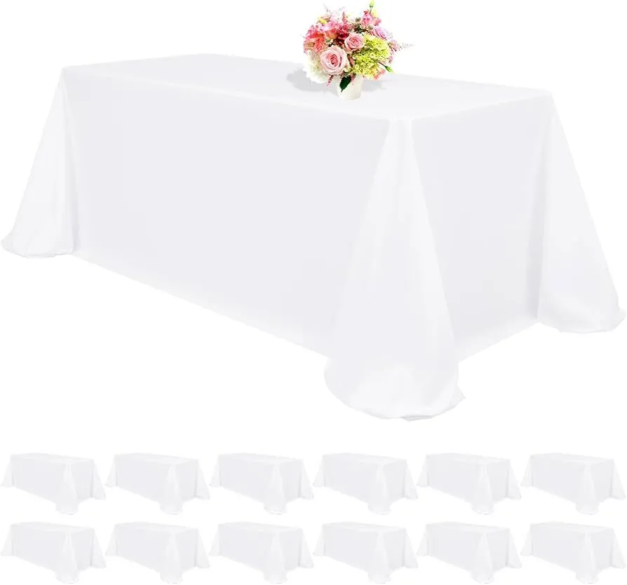 Rectangle (8ft) Tables/Chairs with Tablecloths for 24 Bundle