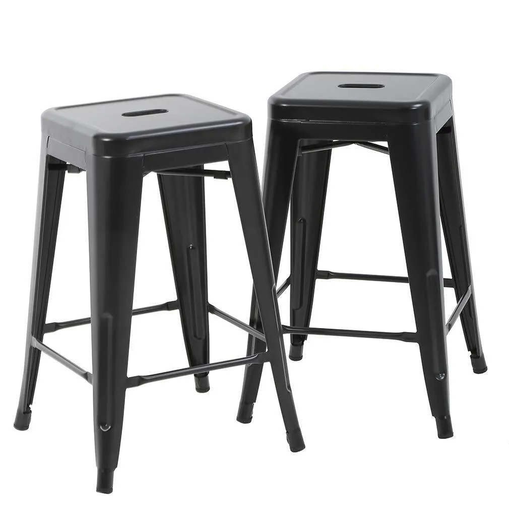 Metal Bar Stools, 2pk