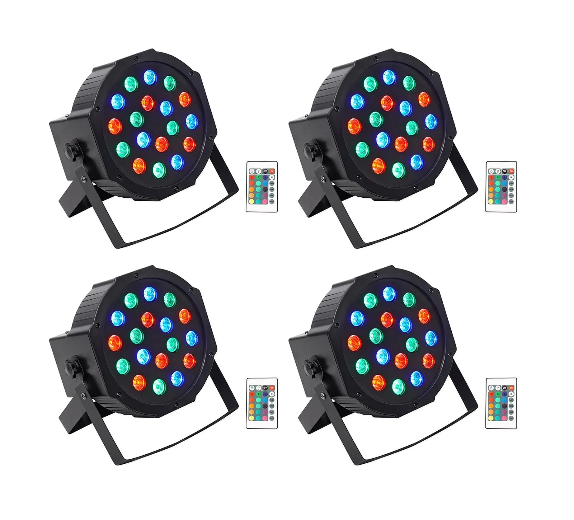 BATTERY PAR 50 Rechargeable LED DMX DJ Club Wash Up Light with Remote