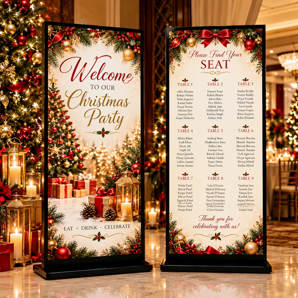 Digital Signage Booths (Black) - 2 Pack