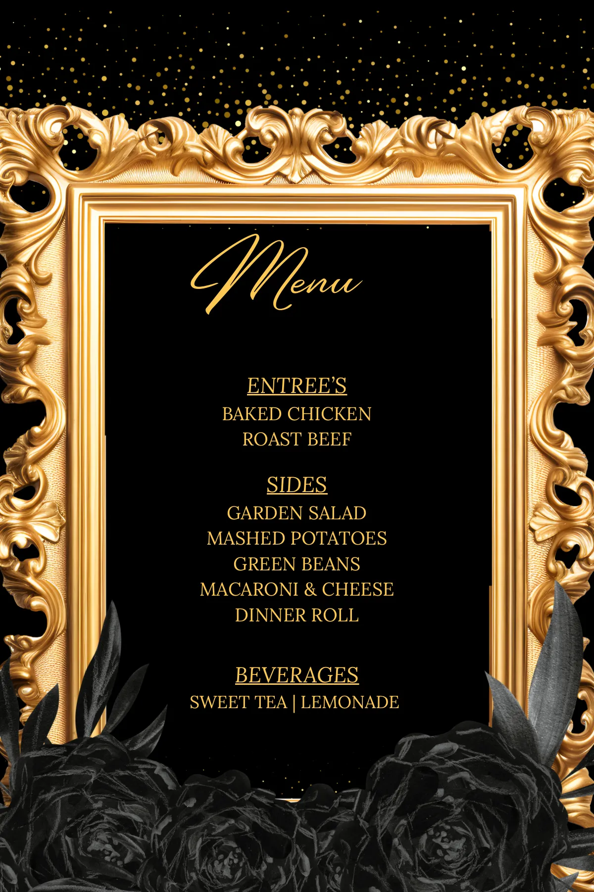 Menu Cards with Free Design (4x6) 