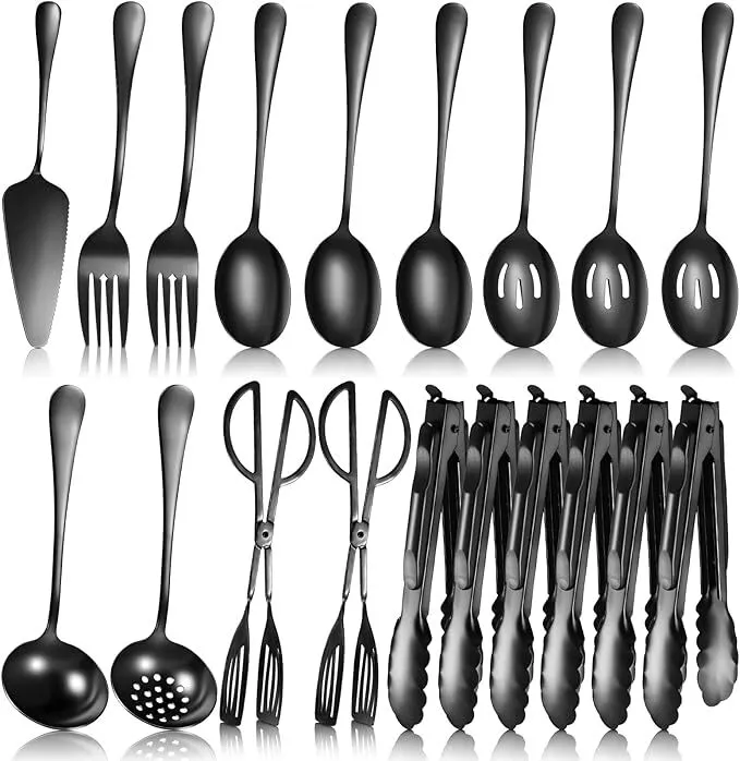 19 Pieces Serving Flatware Set
