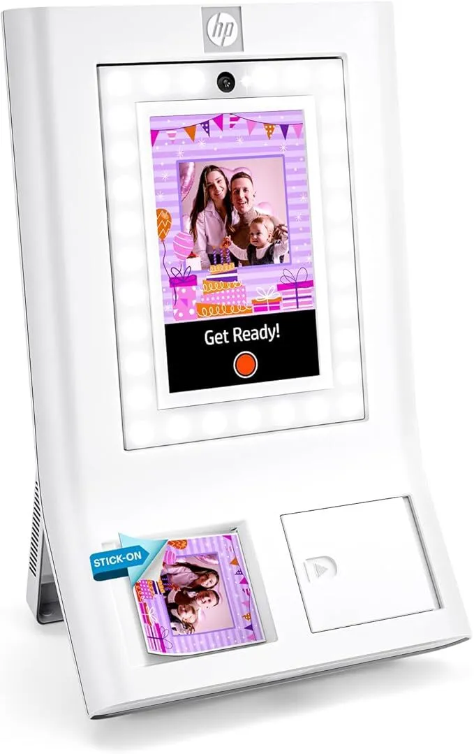 HP Sprocket Photo Booth Machine Instant Color Photo Printer