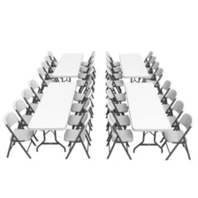 Rectangle (8ft) Tables/Chairs for 24 Bundle