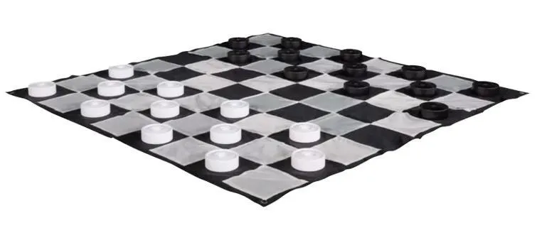 GIANT CHECKERS SET W/BOARD