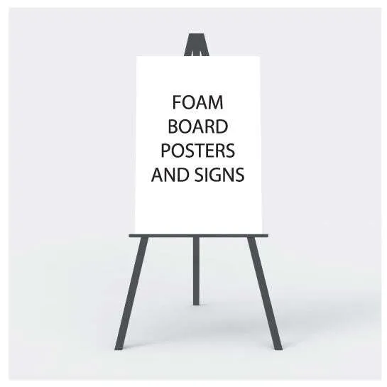 24x36 Poster Signage on Easel with free template design service