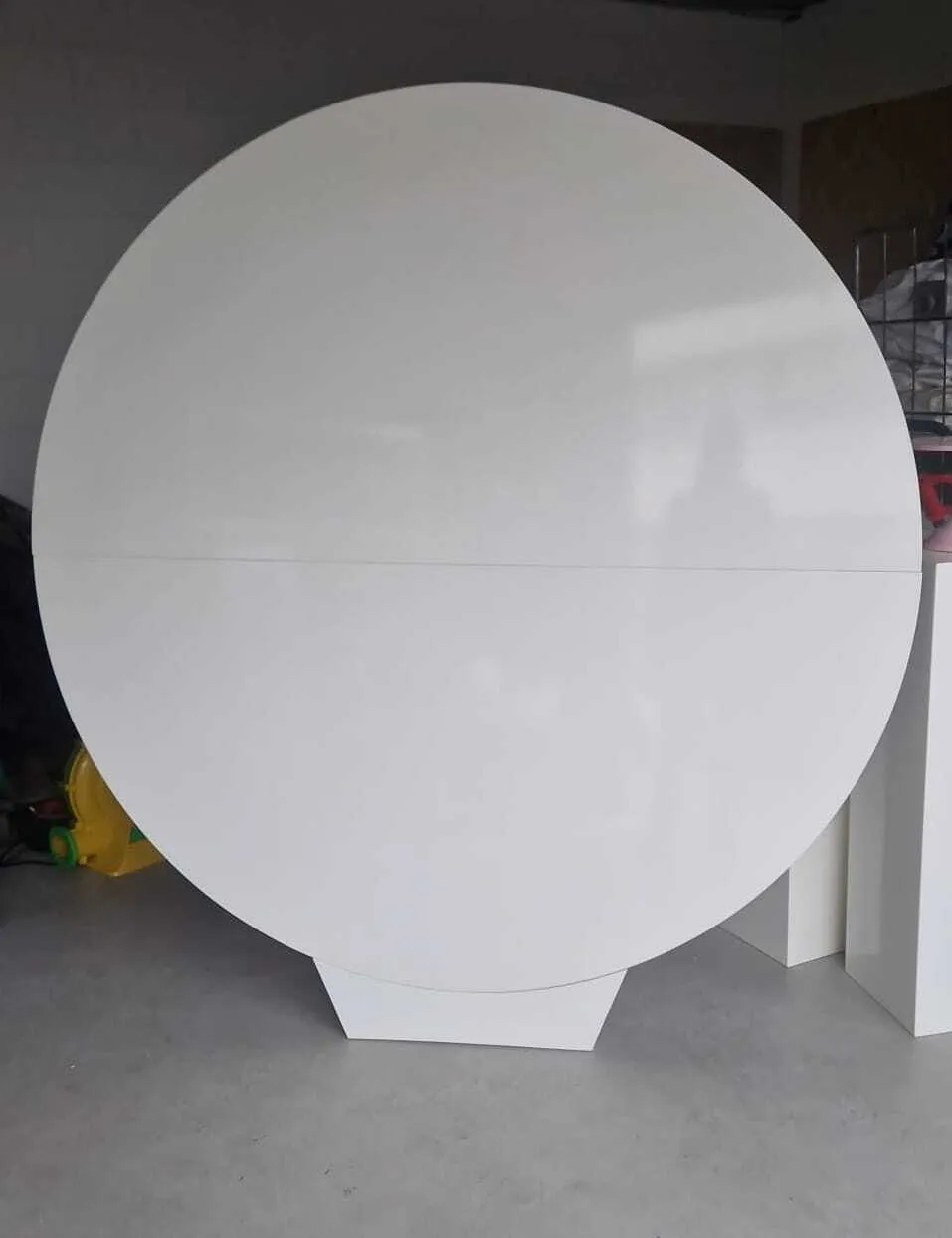 Houten Backdrop Hoogglans Wit – 180 cm