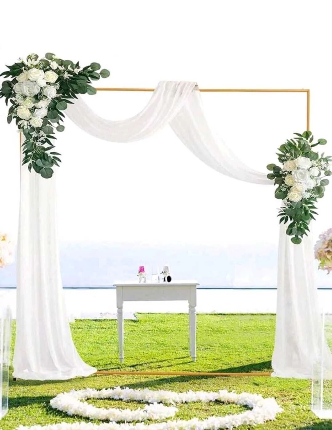 Backdrop goud vierkant (180x180cm)