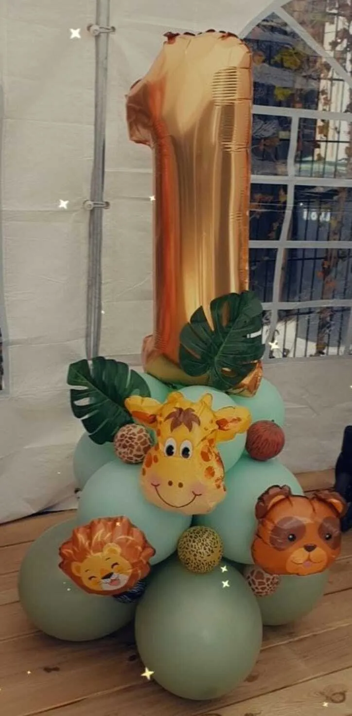 Gronddecoratie met folieballon maat S (100cm)