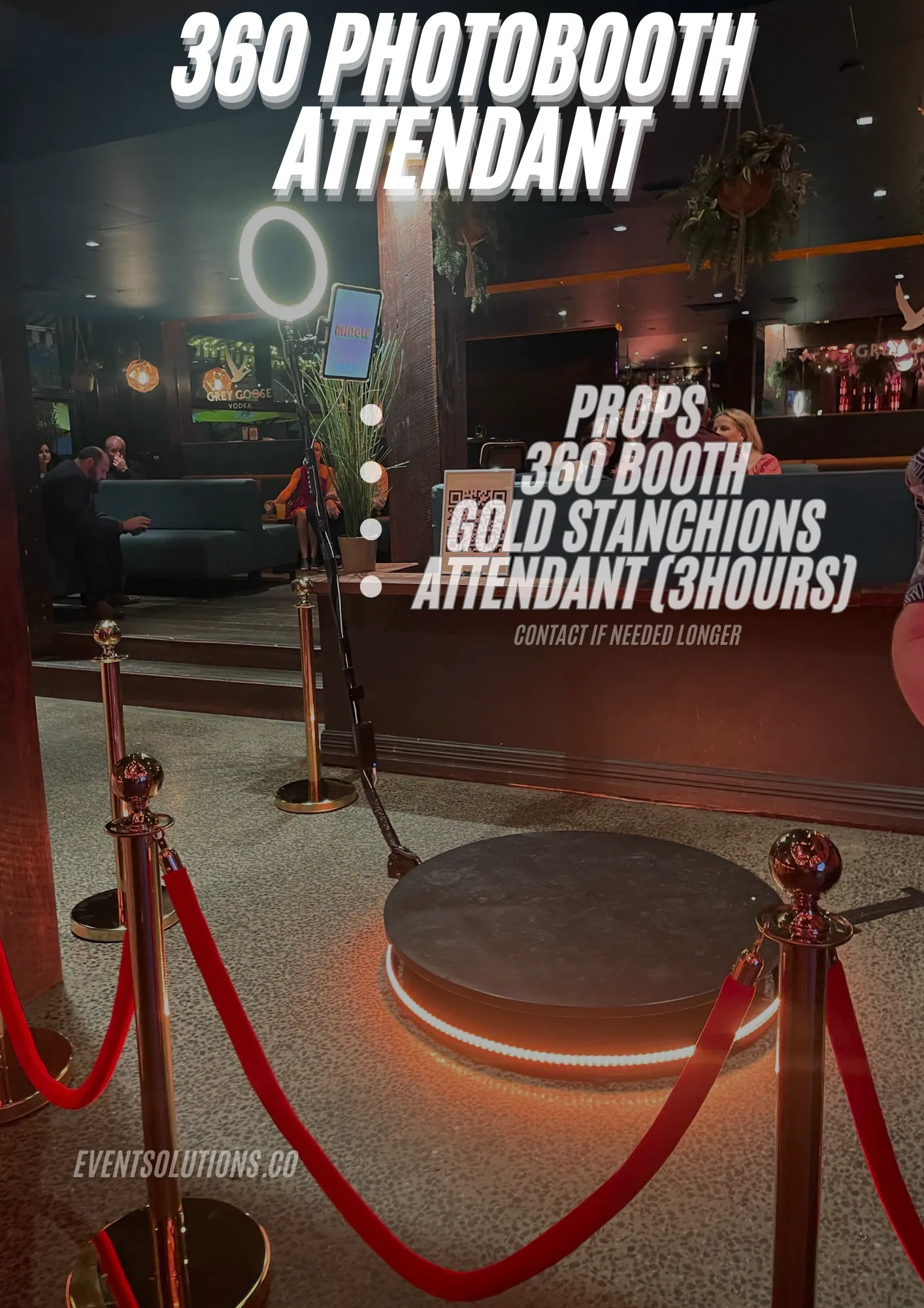 3 Hour Attended Photobooth