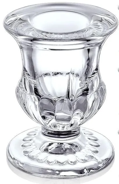 Clear Glass Candlesticks