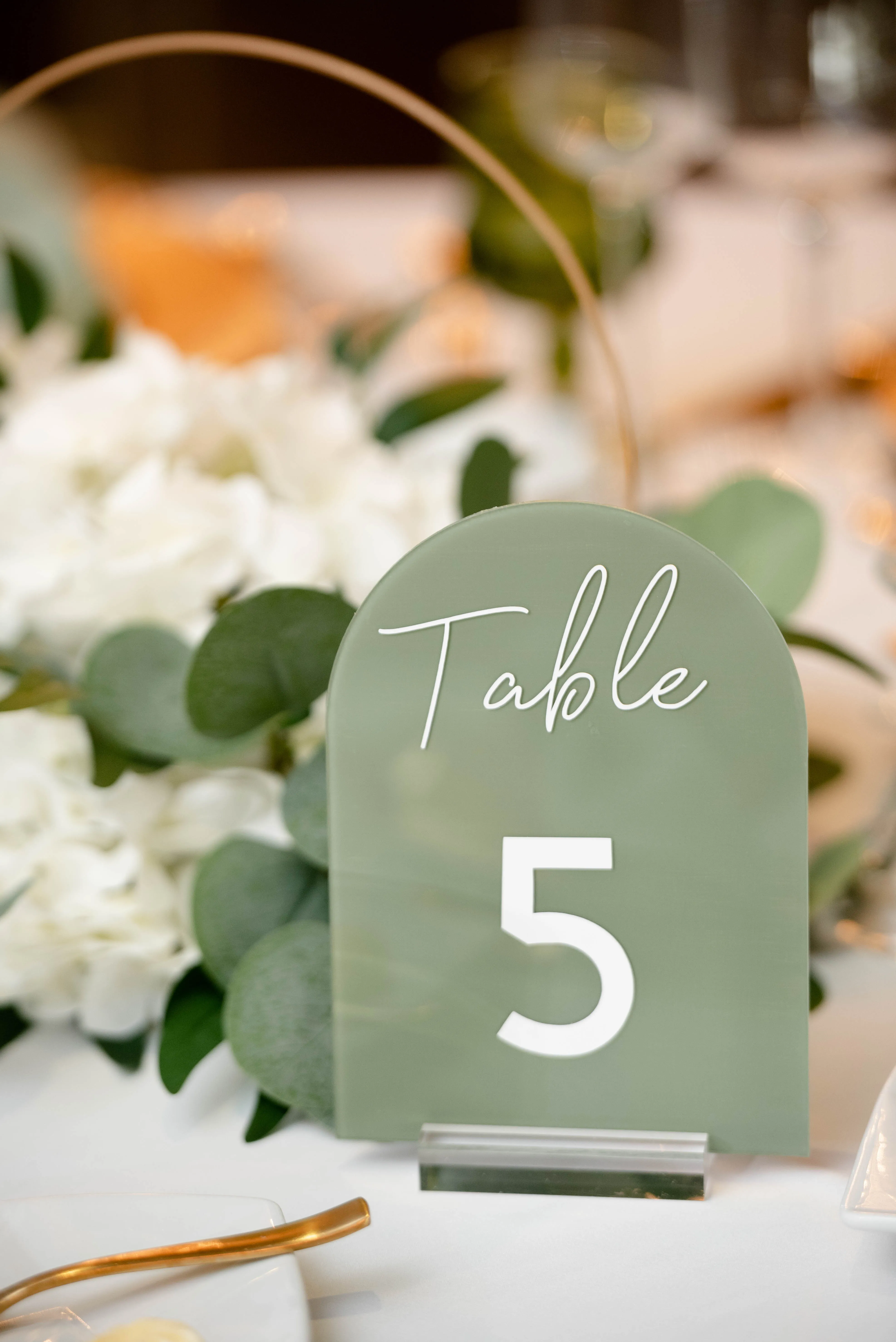 Table Numbers- Sage Green