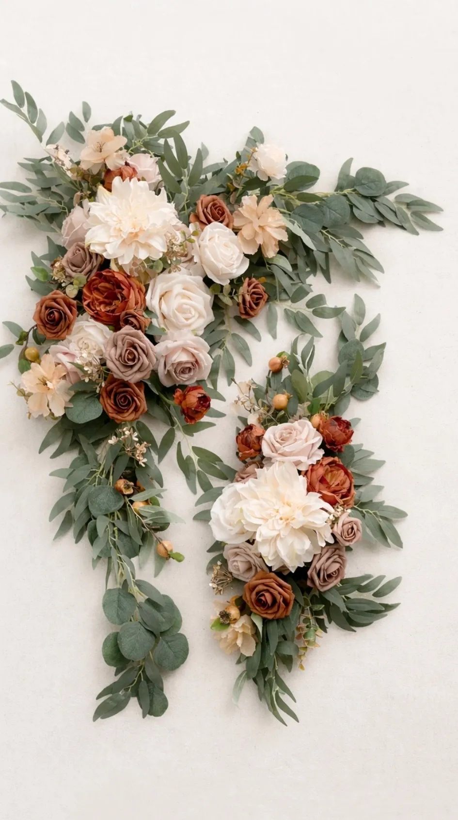 Arch Florals-2 Piece (Terracotta)