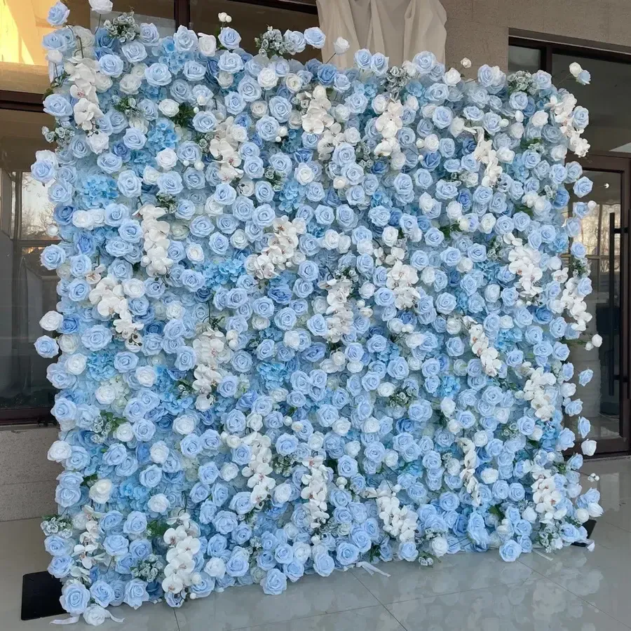 Flower Wall-Blue