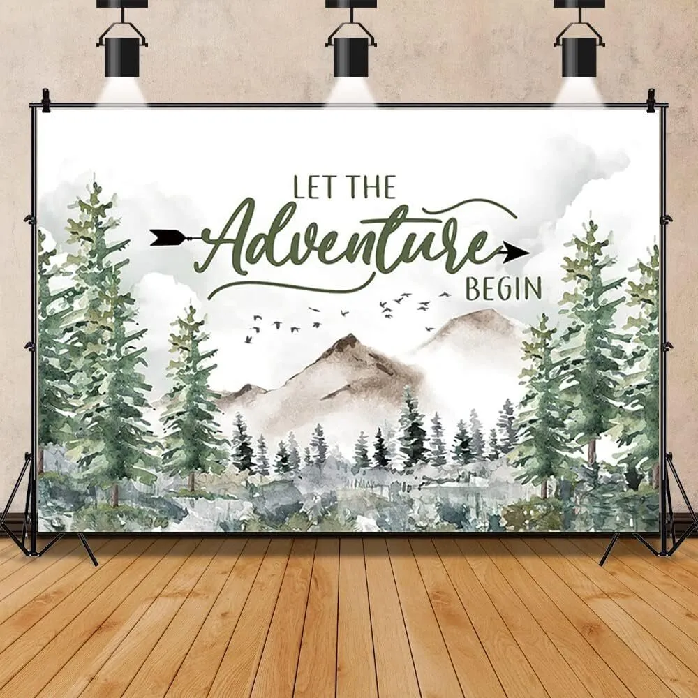 Let The Adventure Begin Backdrop (8' x 6')