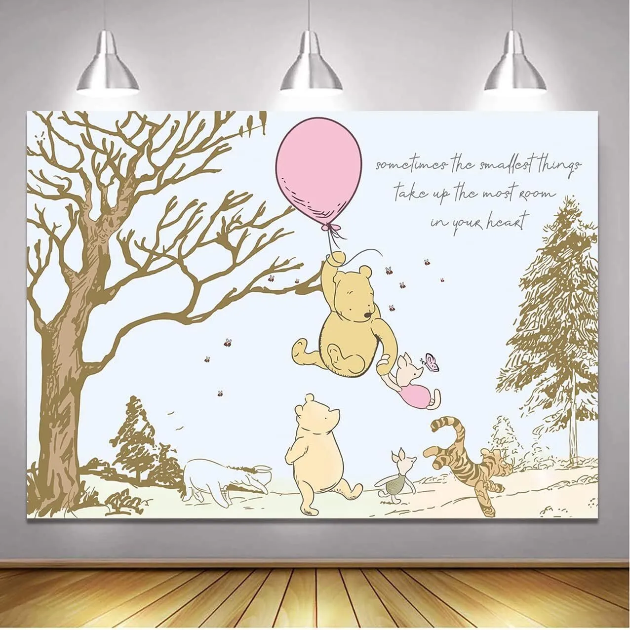 Pooh & Piglet Baby Shower Backdrop