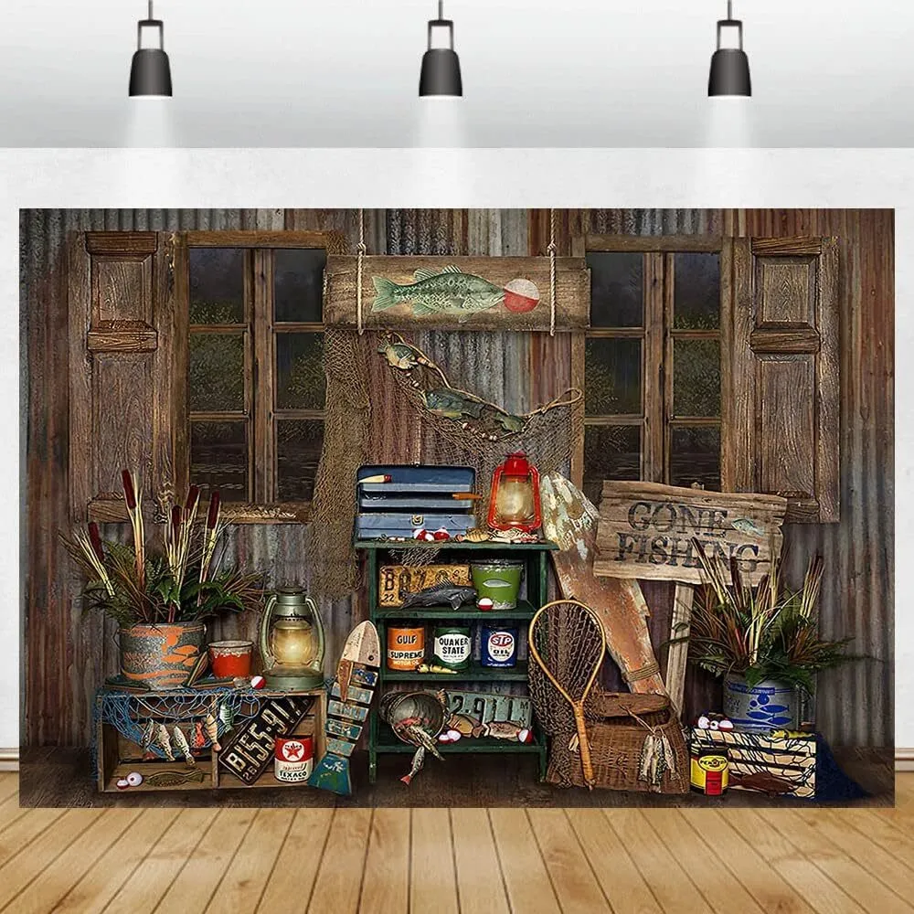 Gone Fishing Backdrop (10' x 10')