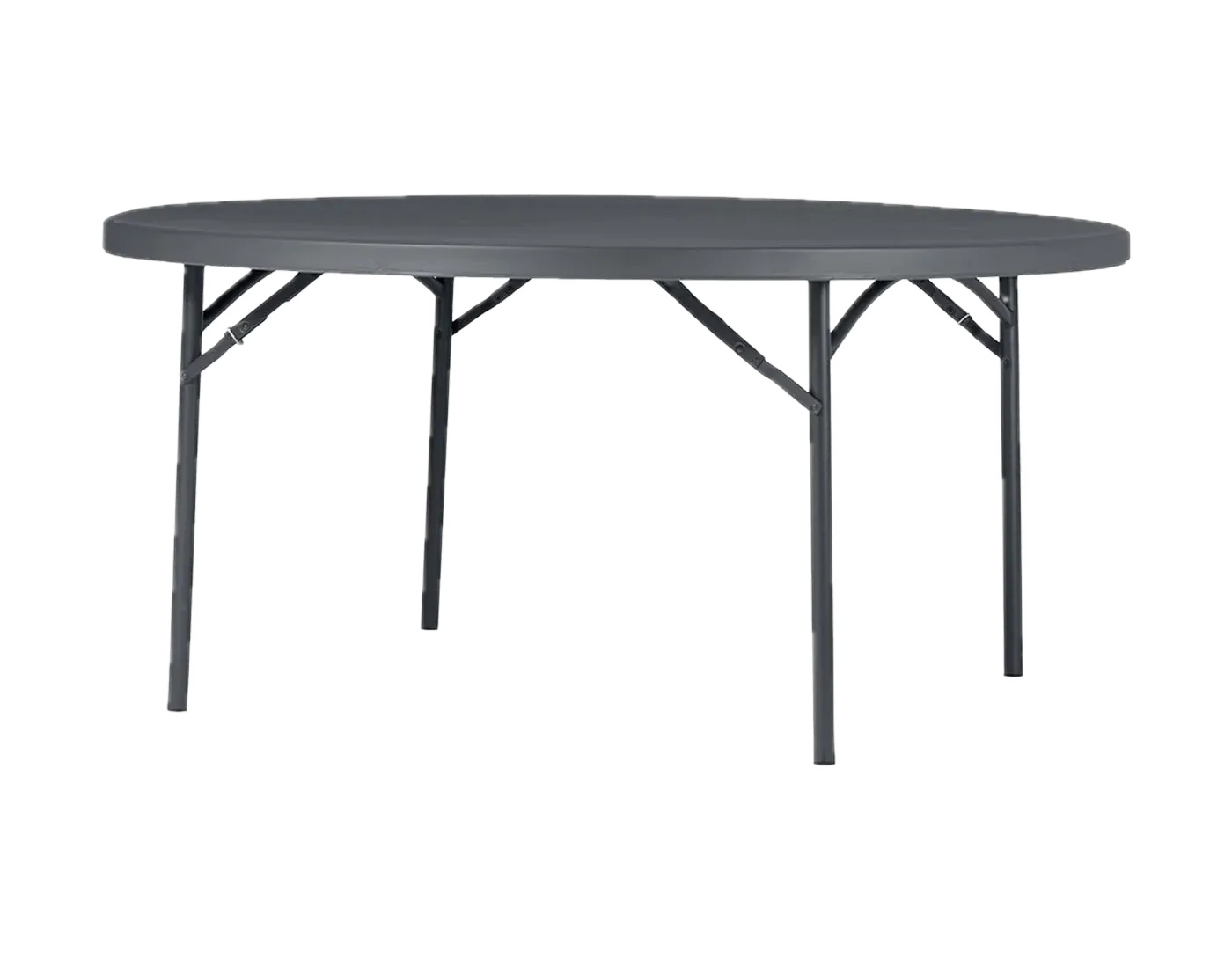 Shark Grey Runde Klappbord 160 cm