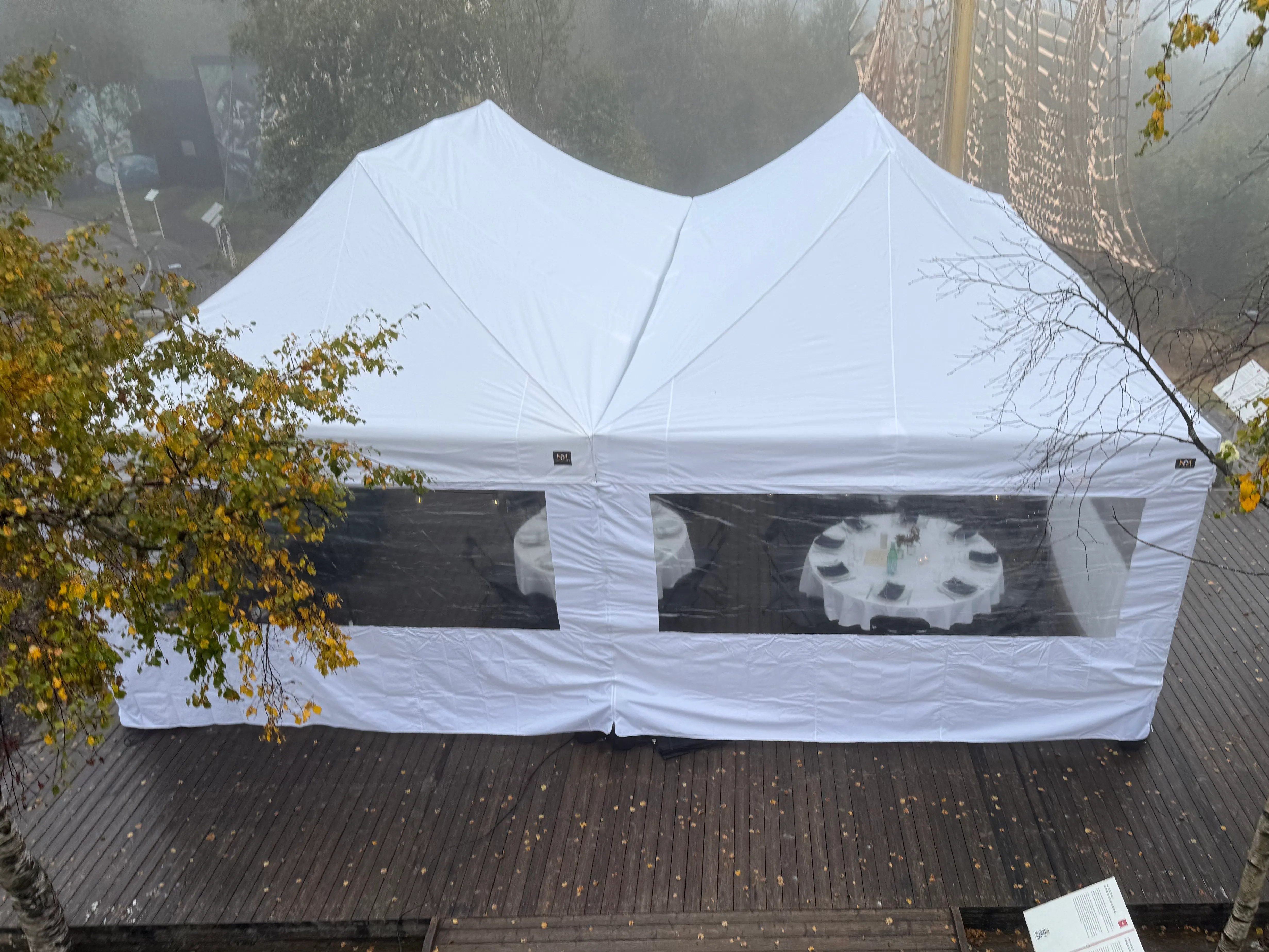 8X8M Quick-Up Telt Med Vegger 50-75 Pers (Inkludert opprigg og nedrigg)