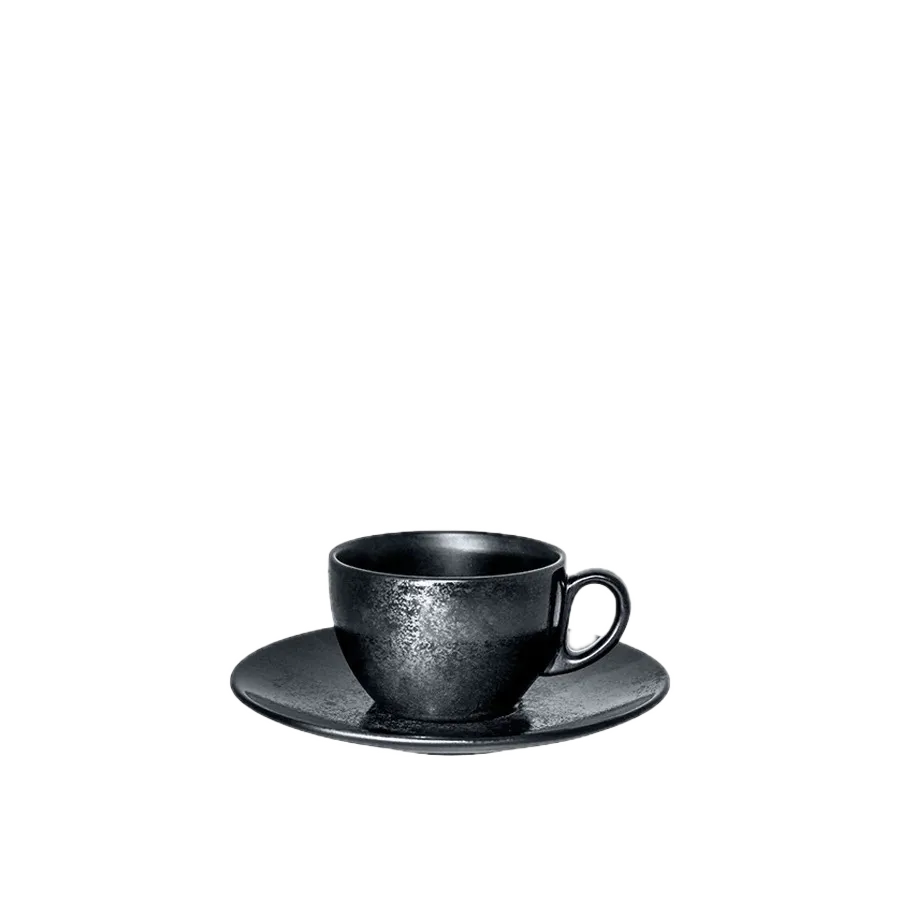 Karbon Kaffekopp Med Skål 23CL